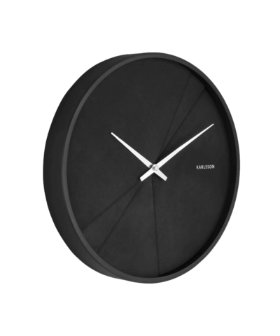 Karlsson Layered Lines Wall Clock - Black